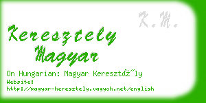 keresztely magyar business card